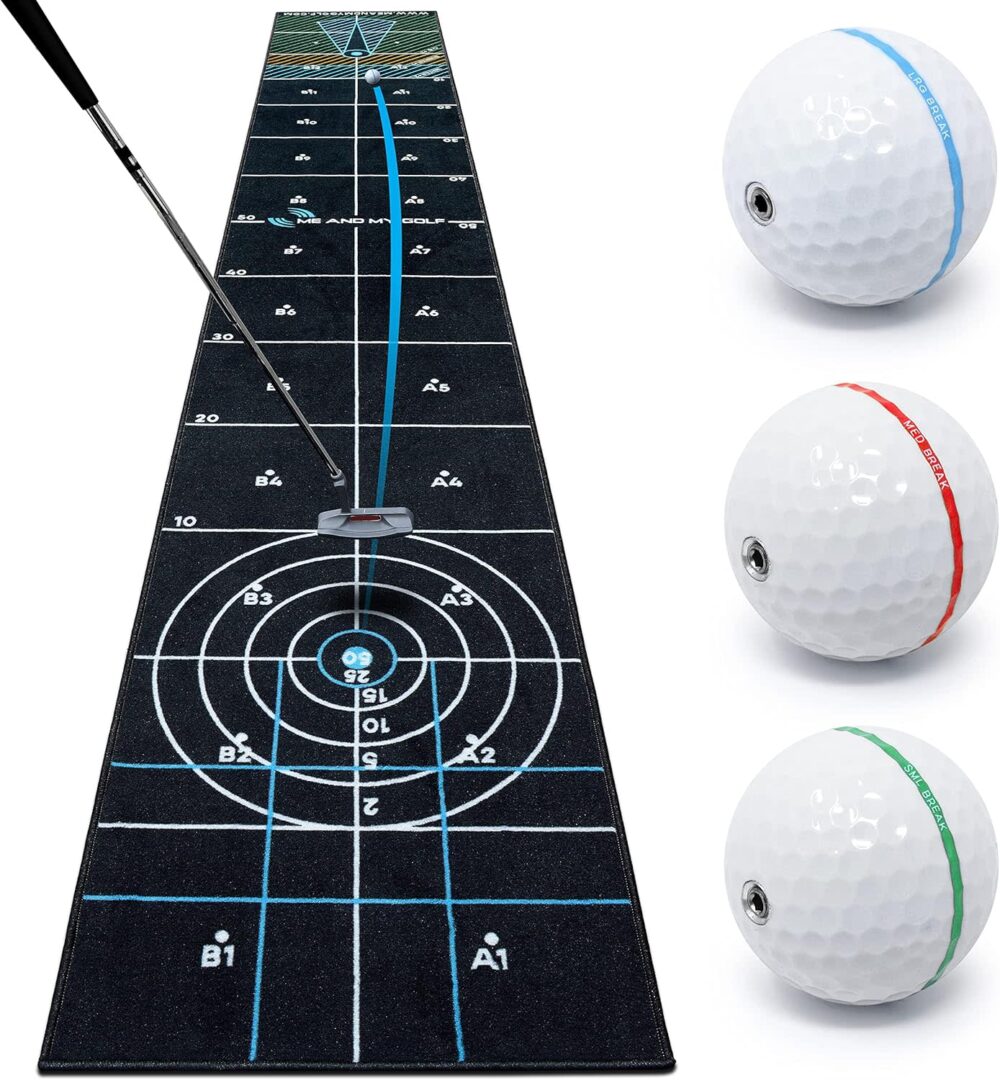 Me and My Golf Breaking Ball Putting Mat - Large 14 Foot