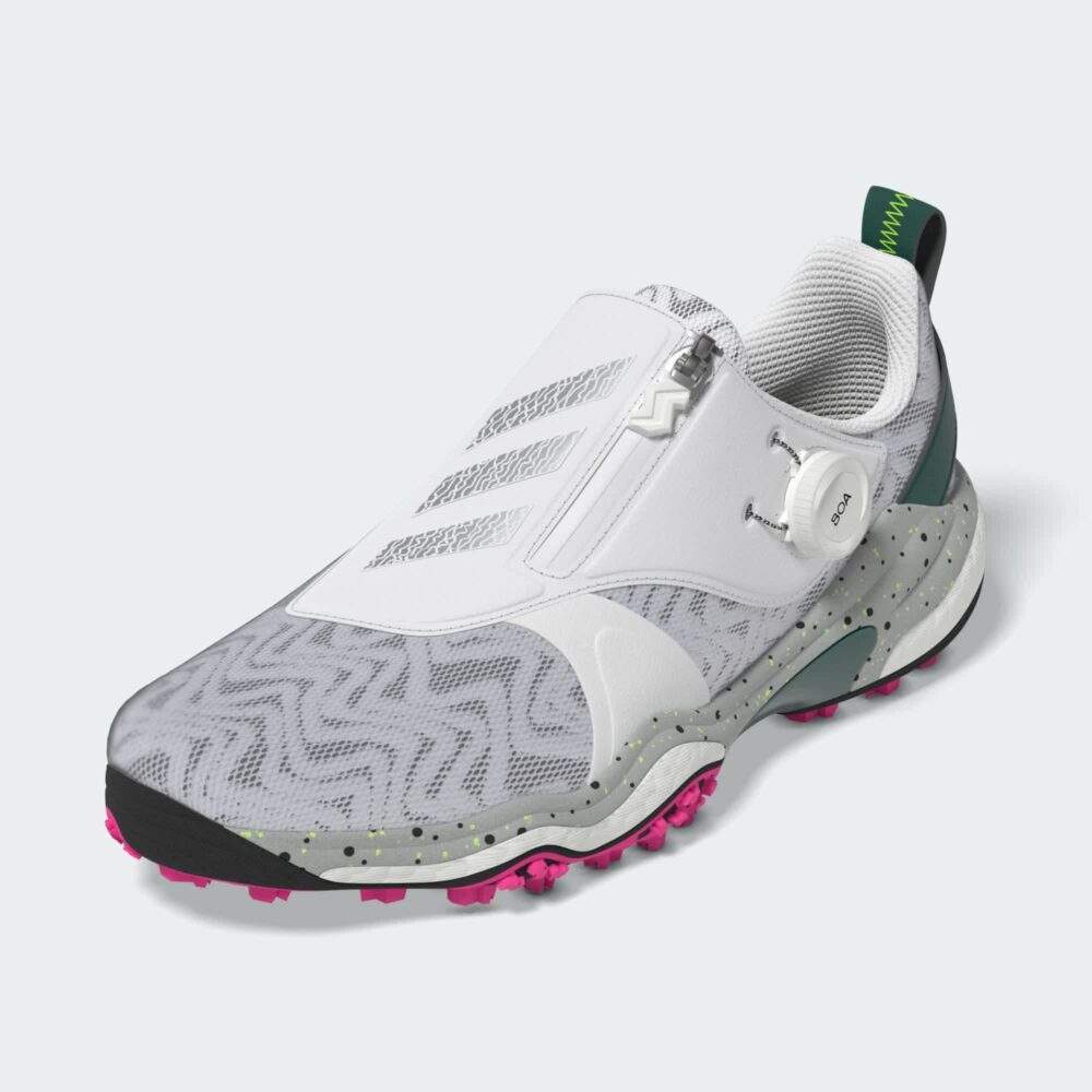 Adidas 25 Women's CodeChaos Boa Shoes - Cloud White / Matte Silver / Collegiate Green - Image 3