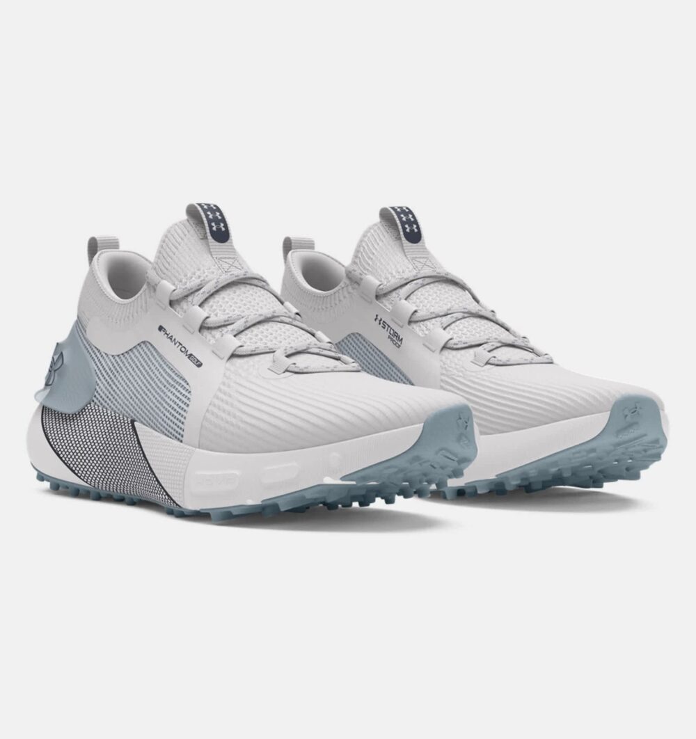 Under Armour Phantom Golf Shoes - Distant Gray / Harbor Blue - Image 4