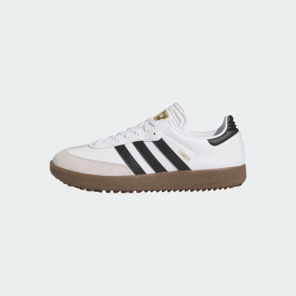 Adidas Samba Golf Shoes - Cloud White/Core Black/Gum 5 - Image 5