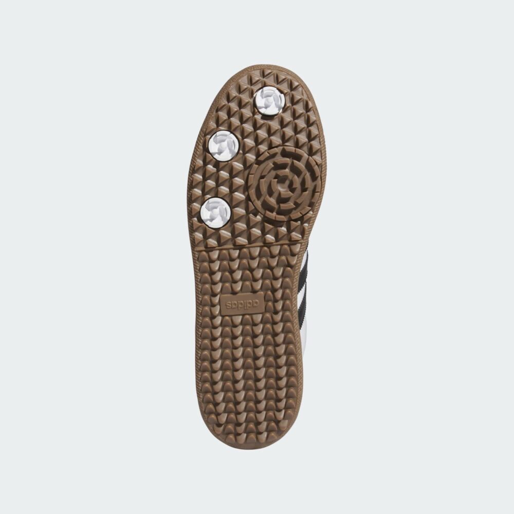 Adidas Samba Golf Shoes - Cloud White/Core Black/Gum 5 - Image 3