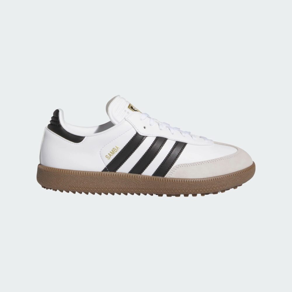 Adidas Samba Golf Shoes - Cloud White/Core Black/Gum 5
