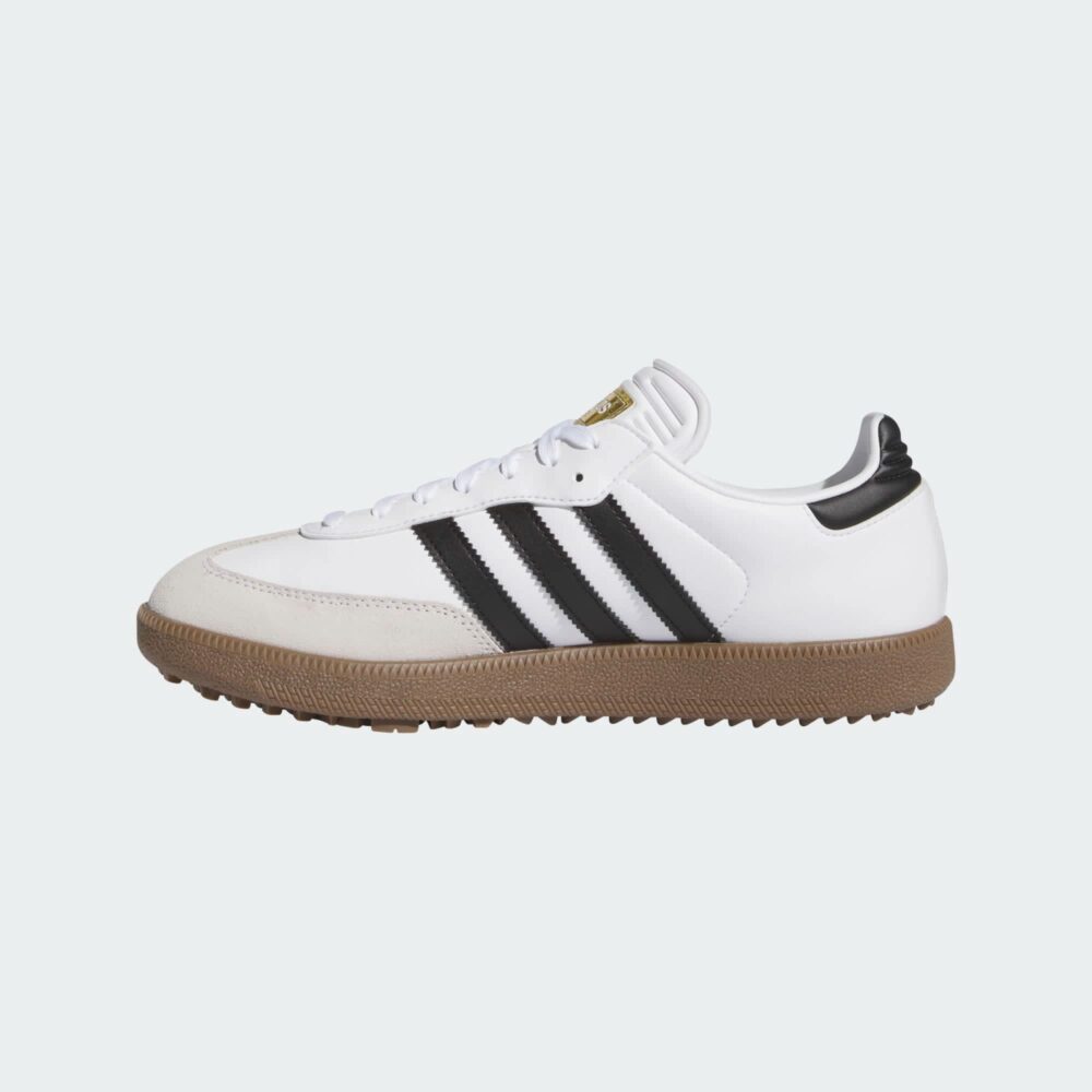 Adidas Samba Golf Shoes - Cloud White/Core Black/Gum 5 - Image 8