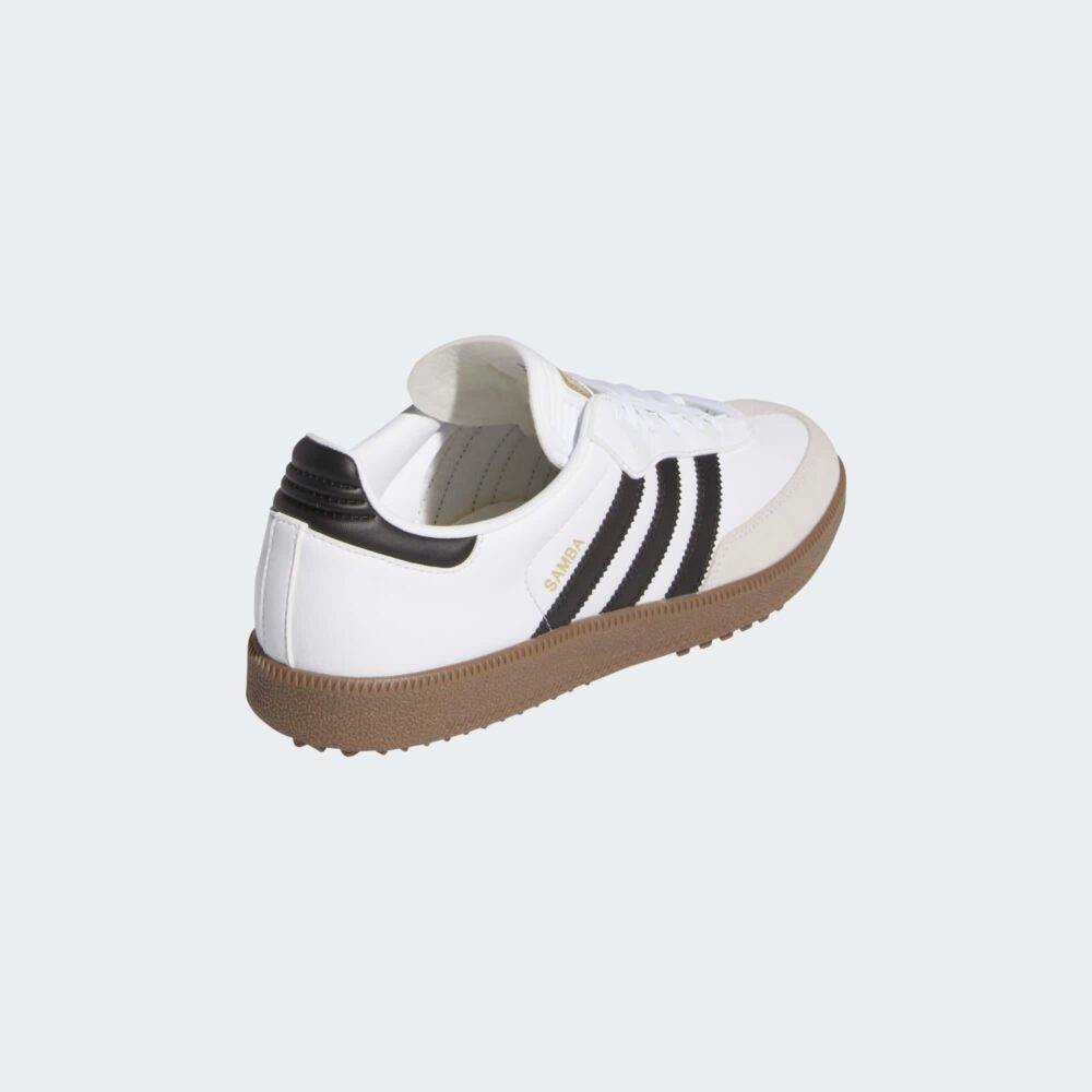 Adidas Samba Golf Shoes - Cloud White/Core Black/Gum 5 - Image 10