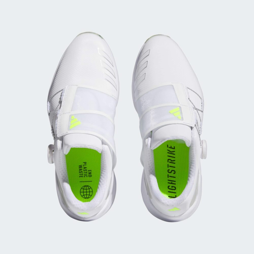Adidas ZG23 Boa LightStrike Shoes - Cloud White / Silver Metallic / Lucid Lemon - Image 2
