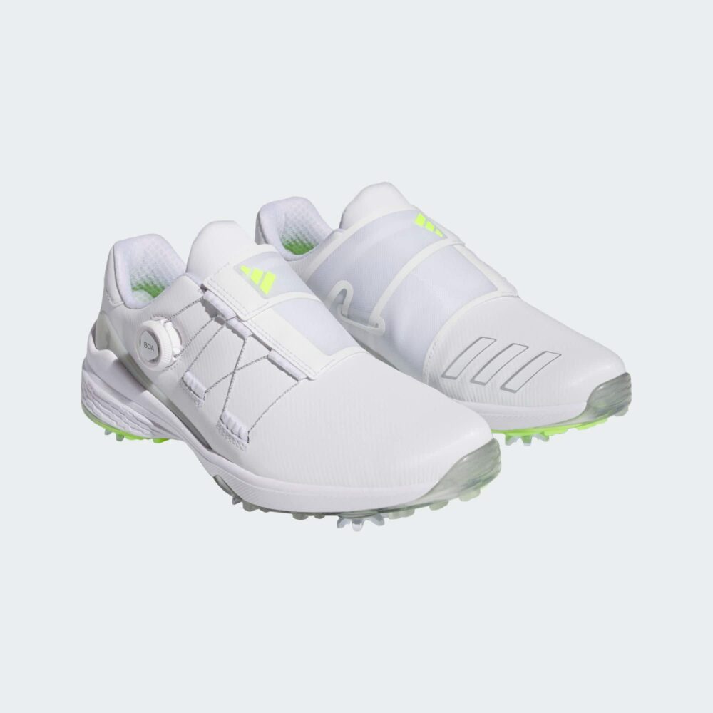 Adidas ZG23 Boa LightStrike Shoes - Cloud White / Silver Metallic / Lucid Lemon - Image 5