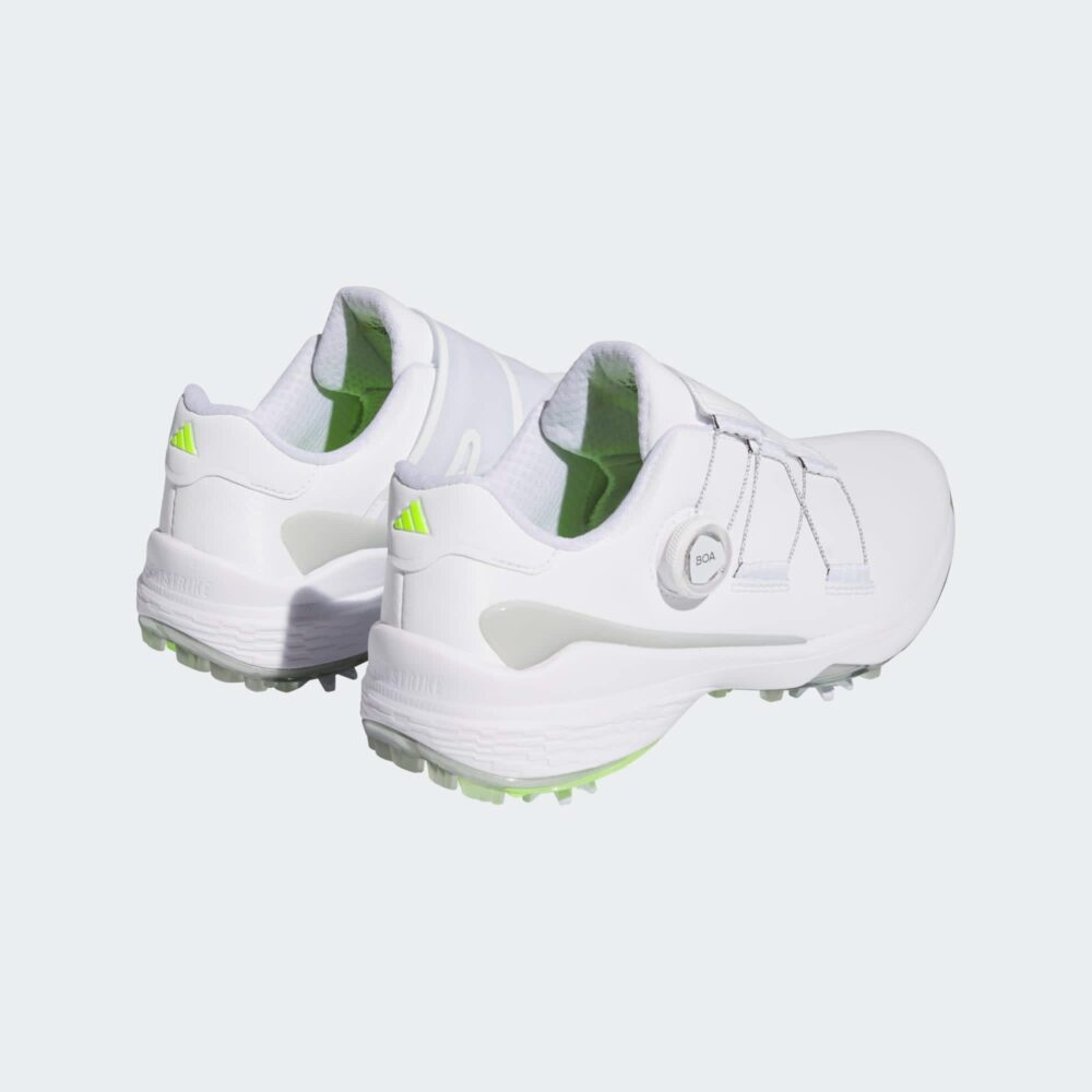 Adidas ZG23 Boa LightStrike Shoes - Cloud White / Silver Metallic / Lucid Lemon - Image 6