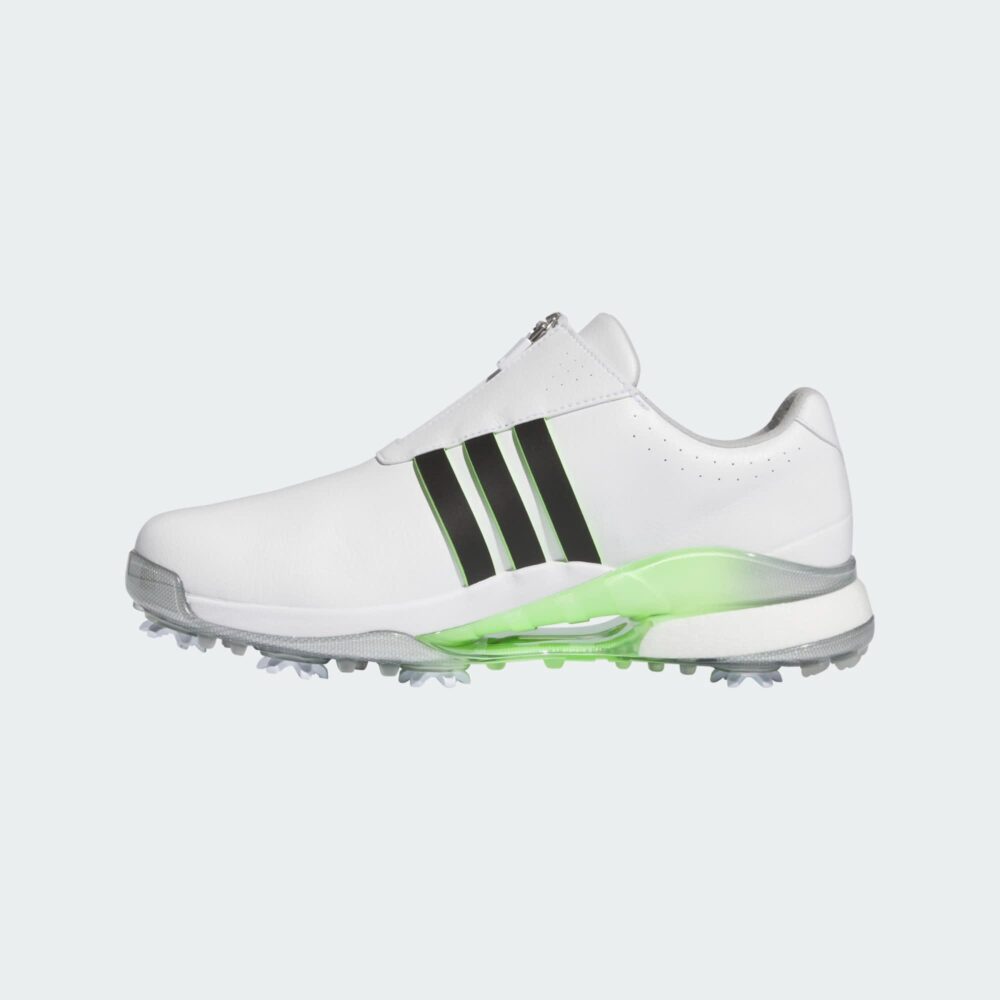Adidas 24 Tour360 Boa Shoes - Cloud White/Core Black/Green Spark - Image 5