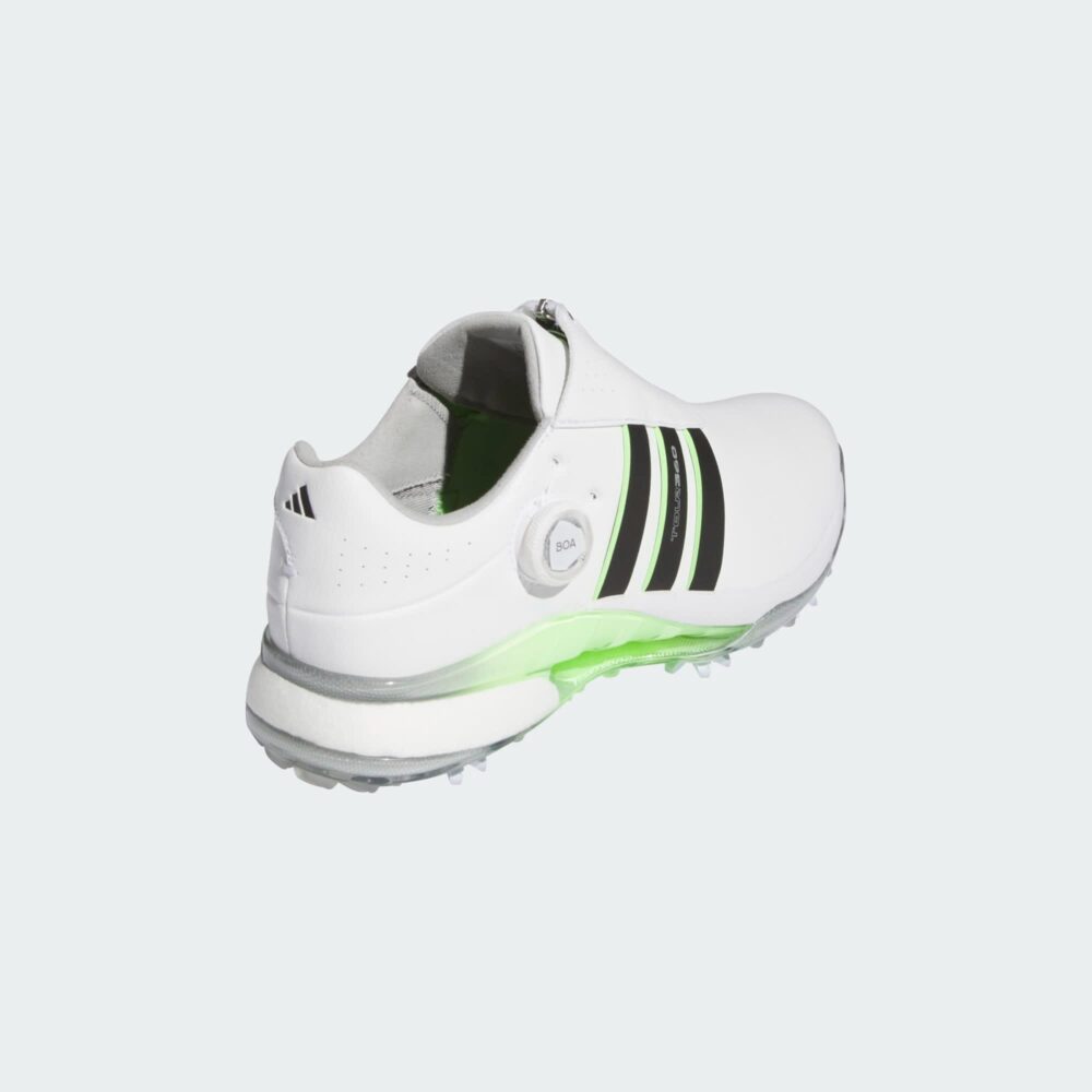 Adidas 24 Tour360 Boa Shoes - Cloud White/Core Black/Green Spark - Image 7