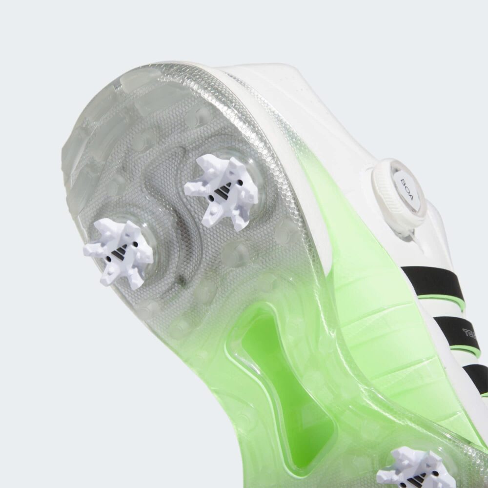 Adidas 24 Tour360 Boa Shoes - Cloud White/Core Black/Green Spark - Image 9