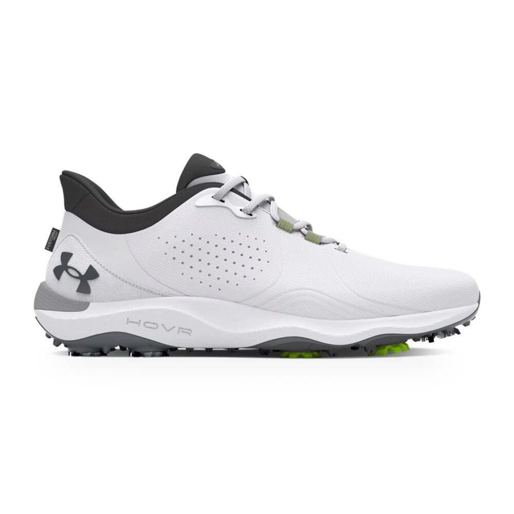 Under Armour Drive Pro Wide Shoes - White / Metallic Gun Metal - Image 5