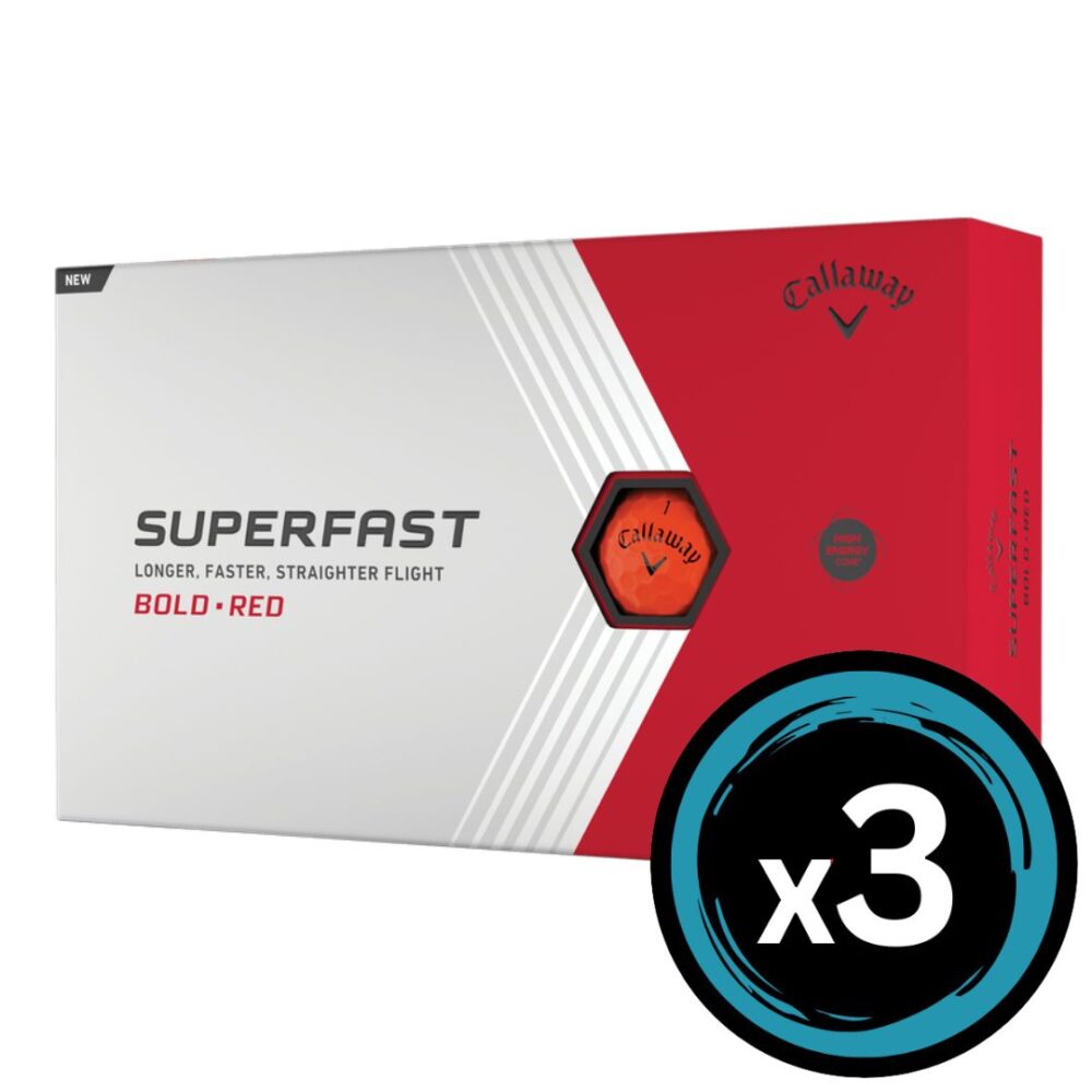Callaway Superfast (15 Balls) - Red 3 Pack