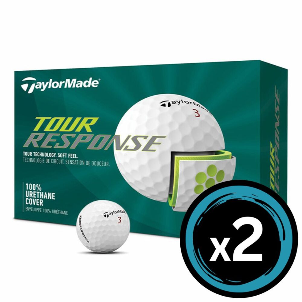 TaylorMade 22 Tour Response - White 2 Pack