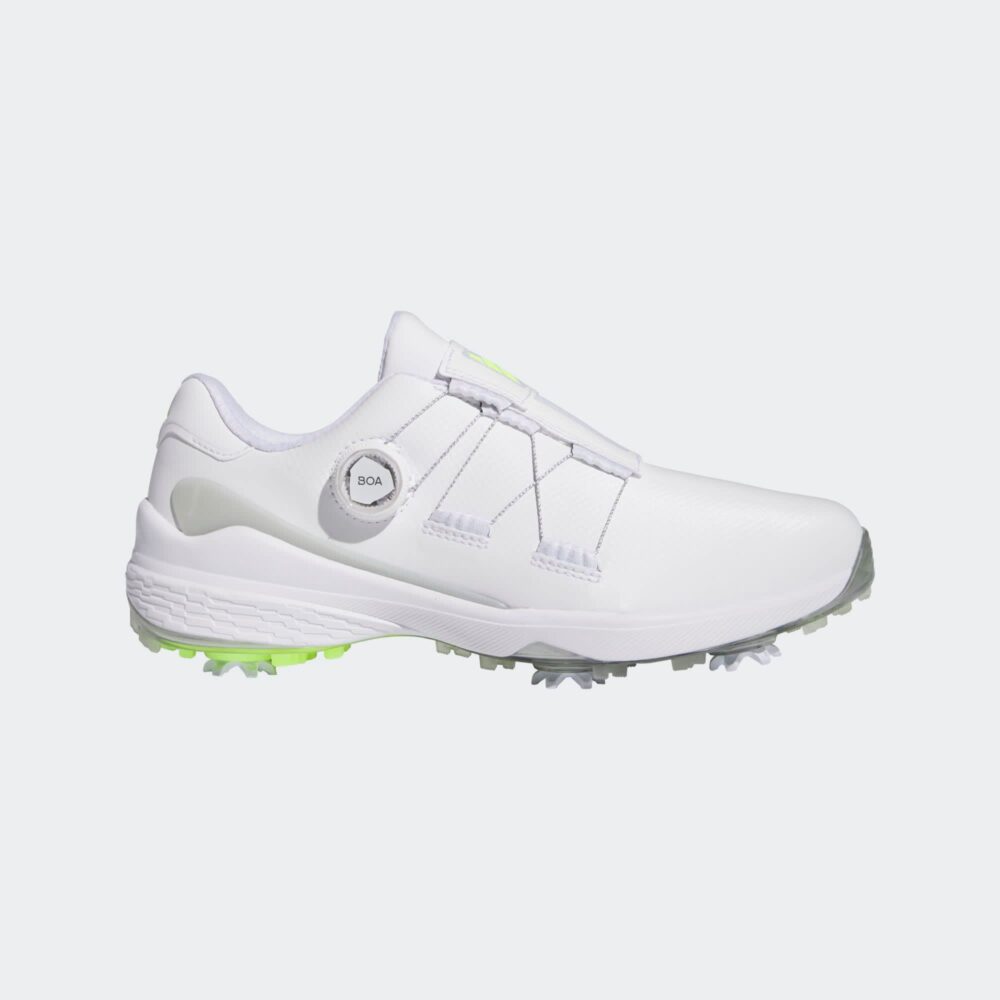 Adidas ZG23 Boa LightStrike Shoes - Cloud White / Silver Metallic / Lucid Lemon