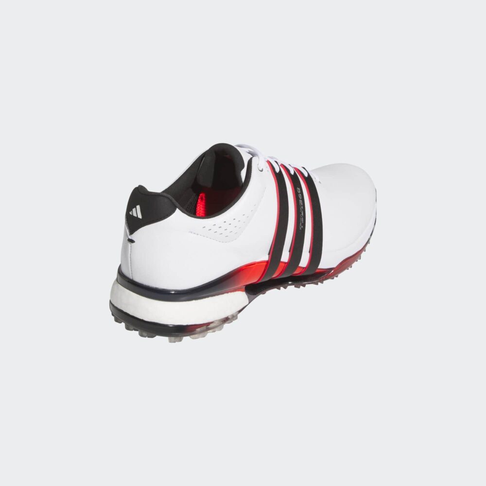 Adidas Tour360 25 Wide Spikeless Shoes - Cloud White / Core Black / Lucid Red - Image 6