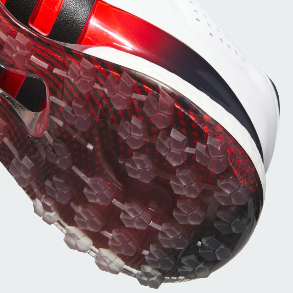 Adidas Tour360 25 Wide Spikeless Shoes - Cloud White / Core Black / Lucid Red - Image 8
