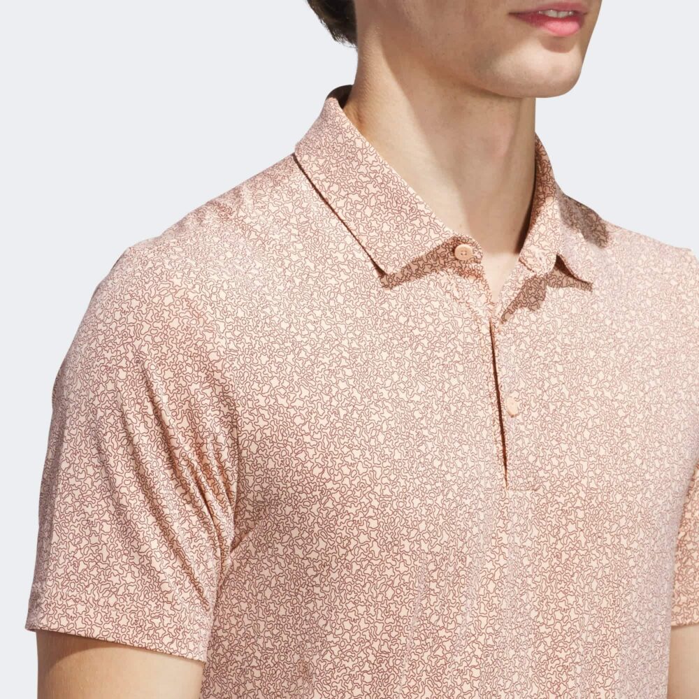 Adidas Ultimate365 Mini Bunker Polo - Powder Coral - Image 2