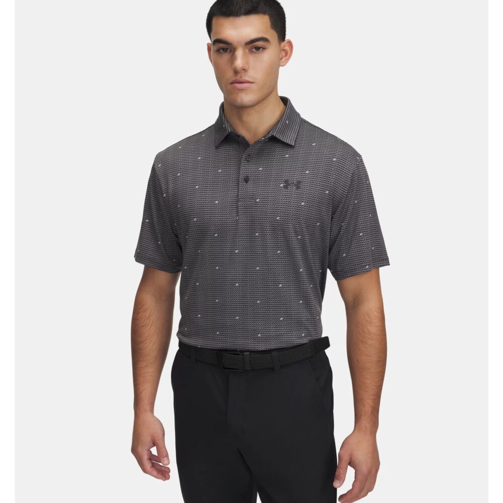 Under Armour Playoff 3.0 Printed Polo - Castlerock / Black