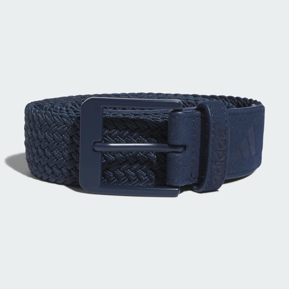 Adidas Golf Braided Stretch Belt - Navy