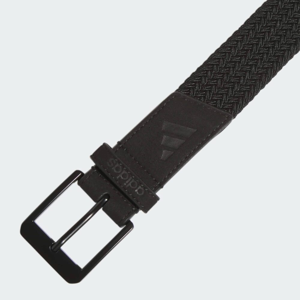 Adidas Golf Braided Stretch Belt - Black - Image 2