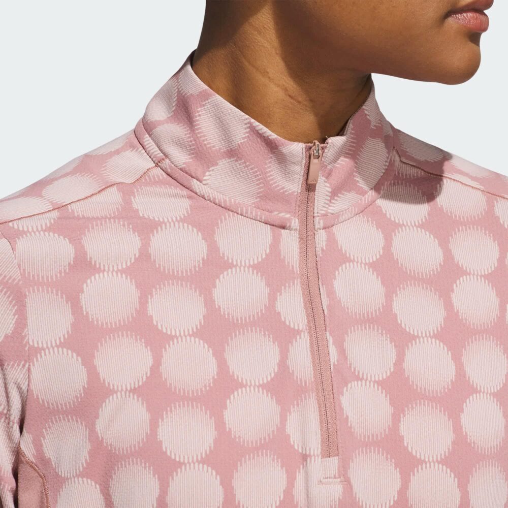 Adidas Women's Ultimate365 Printed Quarter Zip - Warm Clay - Image 5