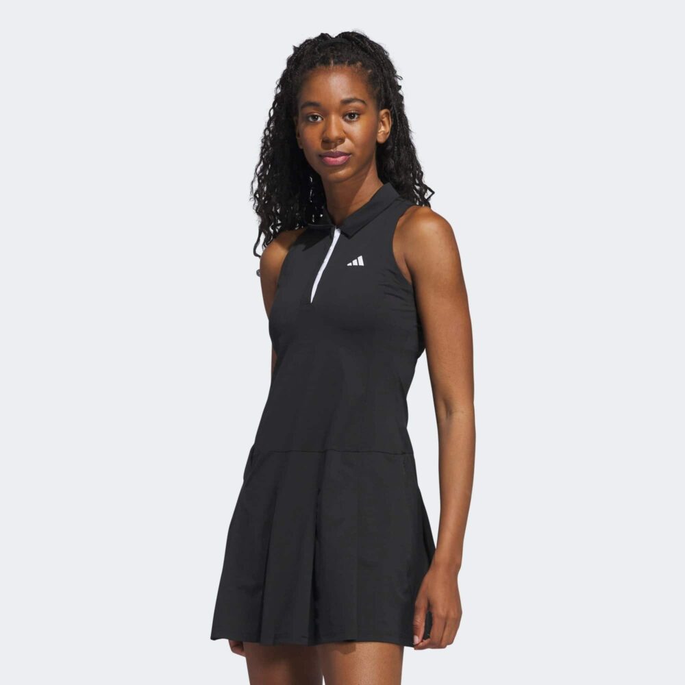 Adidas Women's Ultimate365 Tour Pleated Dress - Black - Image 2