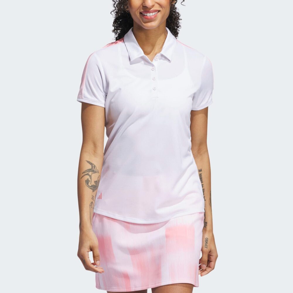 Adidas Women's Ultimate365 Printed Polo - White - Image 3
