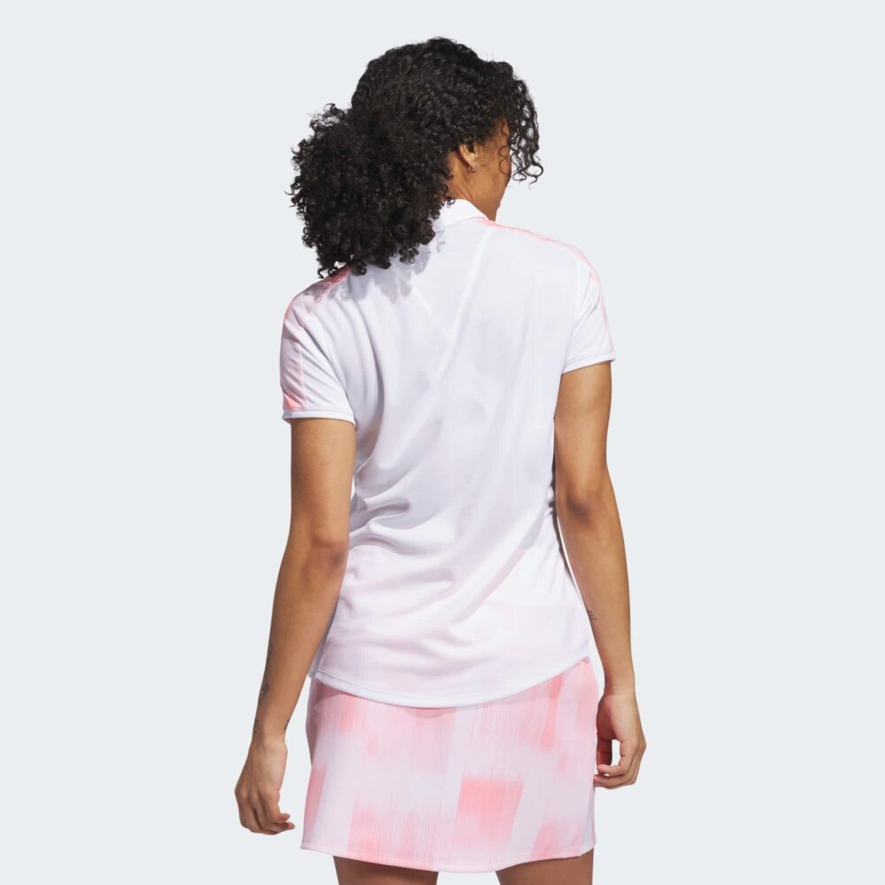 Adidas Women's Ultimate365 Printed Polo - White - Image 4