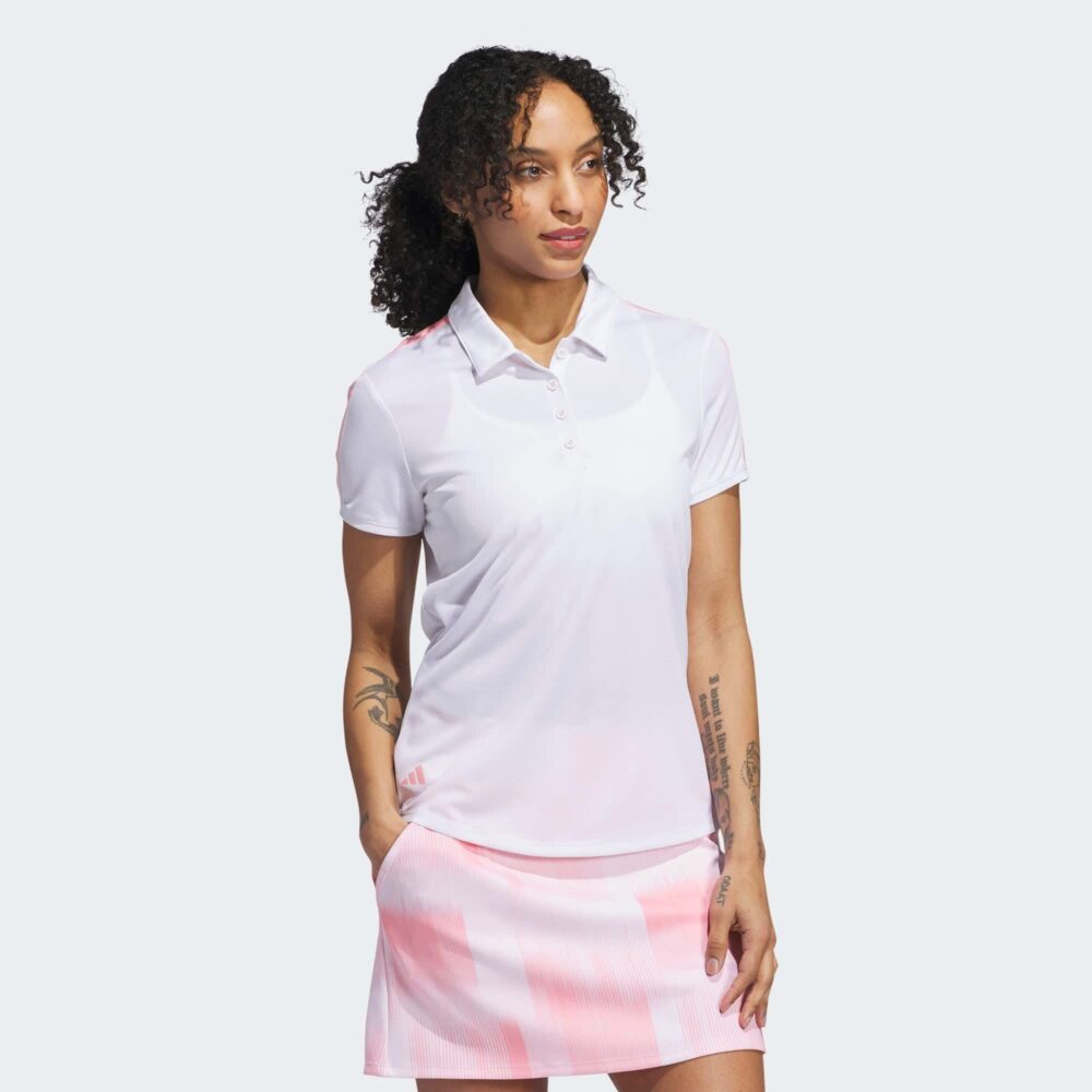 Adidas Women's Ultimate365 Printed Polo - White - Image 5