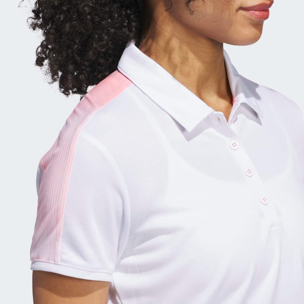 Adidas Women's Ultimate365 Printed Polo - White - Image 6