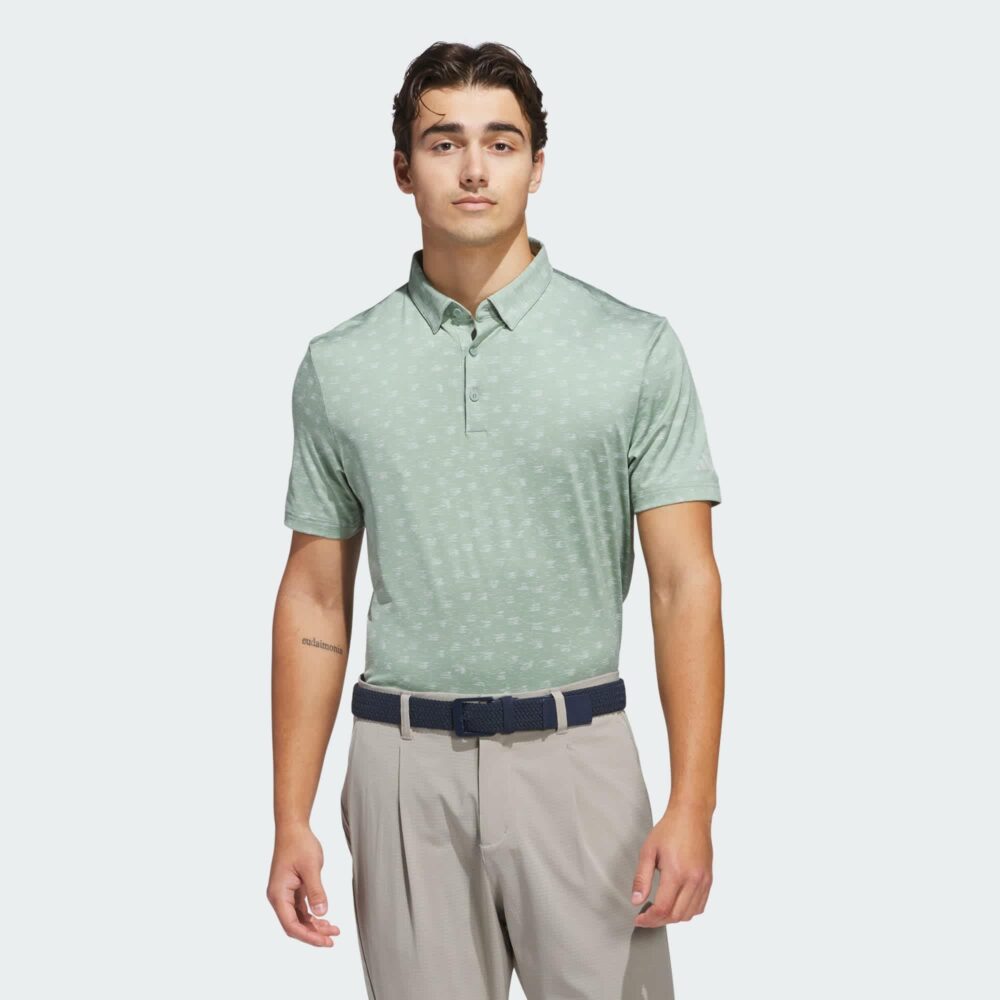 Adidas Ultimate365 Novelty Polo - Silver Green
