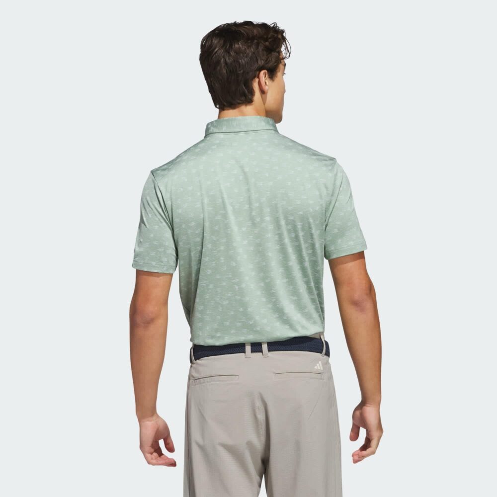 Adidas Ultimate365 Novelty Polo - Silver Green - Image 2