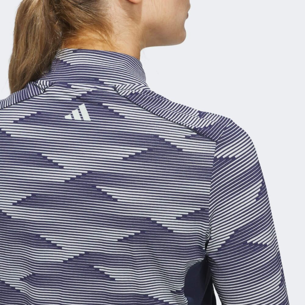 Adidas Women's Ultimate Printed Quarter Zip - Collegiate Navy - Image 6