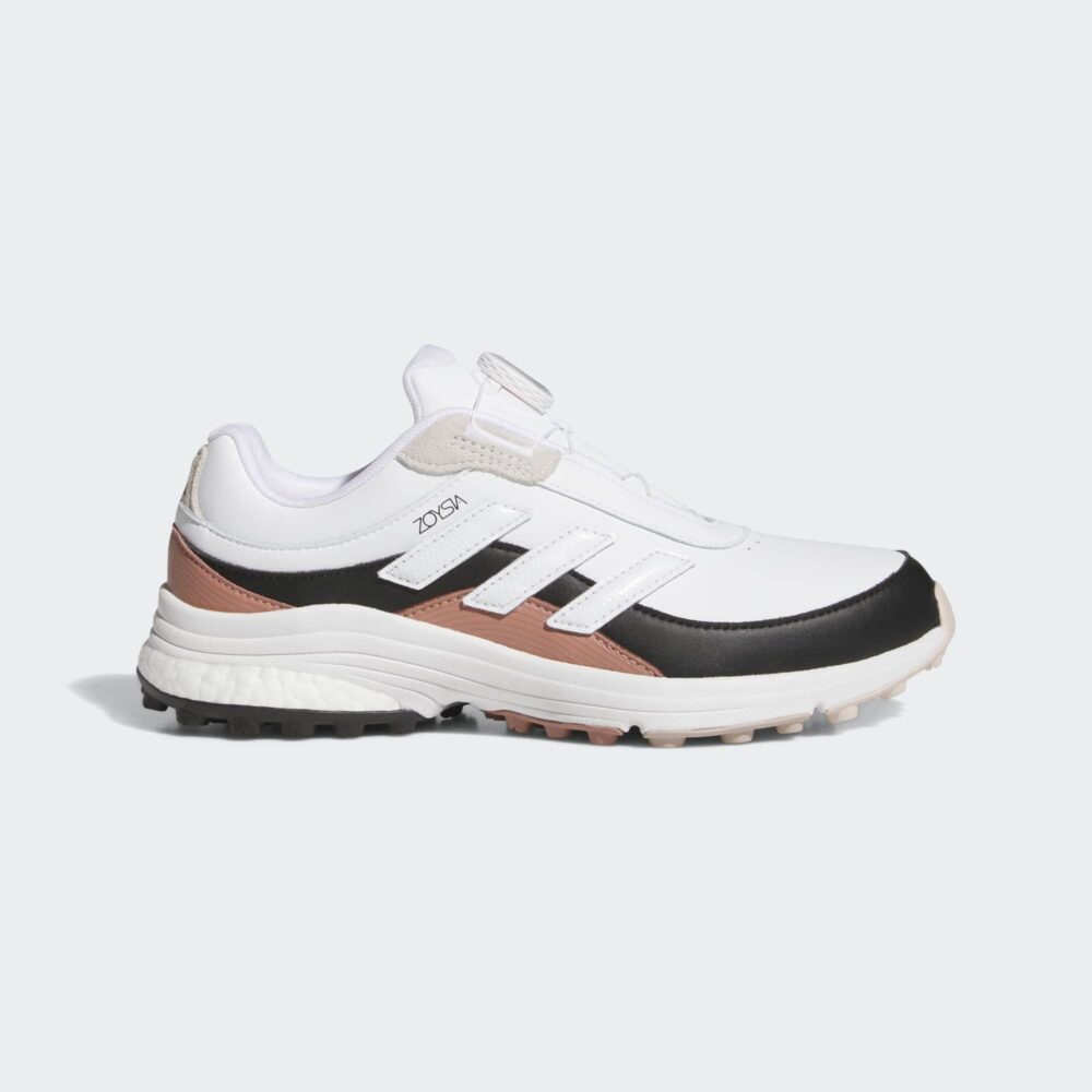 Adidas 25 Women's Zoysia Boa Shoes -  Cloud White / Core Black / Warm Clay