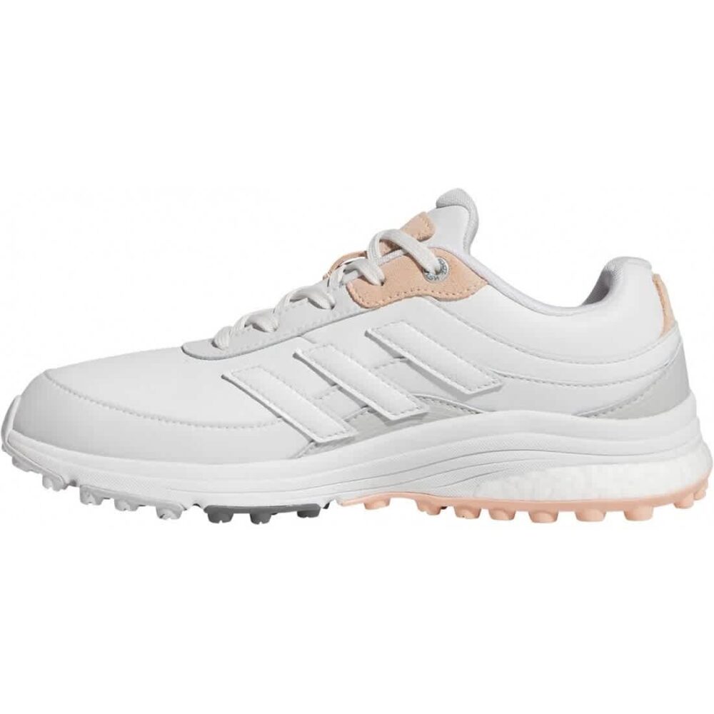 Adidas 25 Women's Zoysia Shoes -  Dash Grey / Crystal White / Powder Coral - Image 2