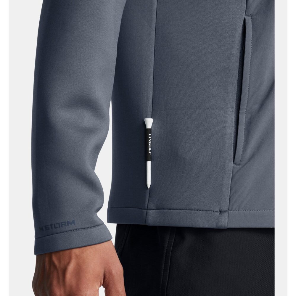 Under Armour Pullover Drive Midlayer - Downpour Gray / Metallic Silver - Image 6