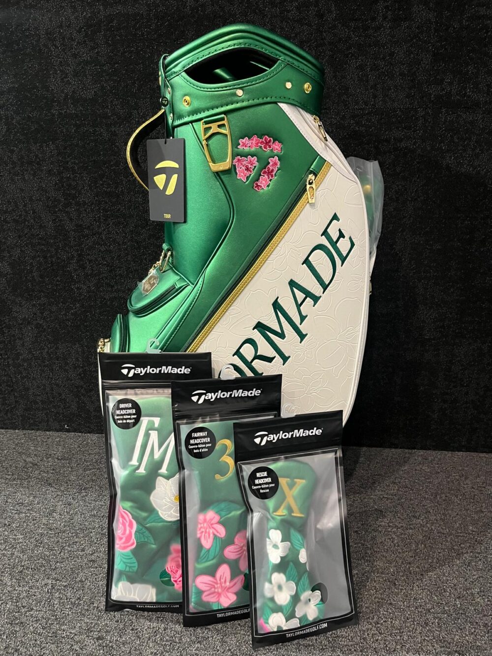TaylorMade TM25 Season Opener Tour Staff Bag & Headcovers - Driver/Fairway/Rescue