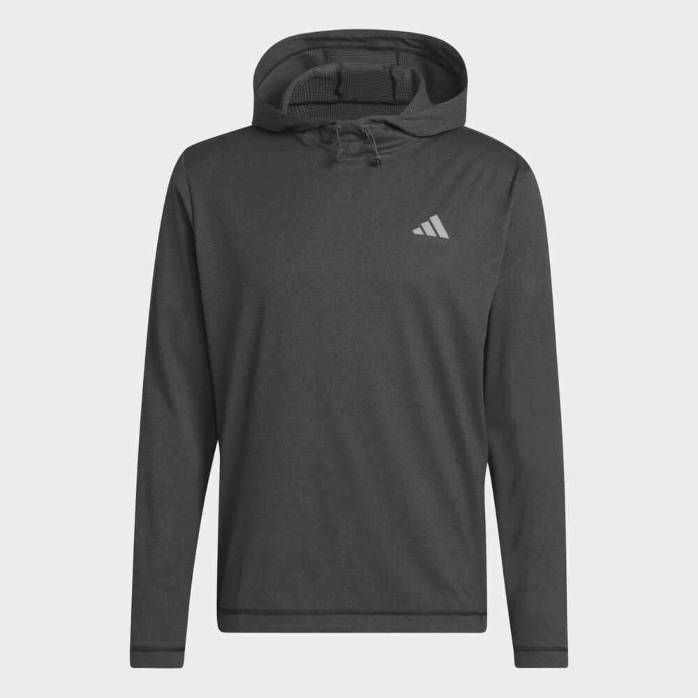 Adidas Light Weight Hoodie - Black/Grey Six
