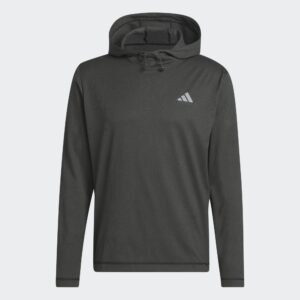 Adidas Light Weight Hoodie - Black/Grey Six