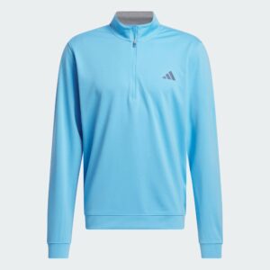Adidas Elevated 1/4 Zip Jumper - Semi Blue Burst