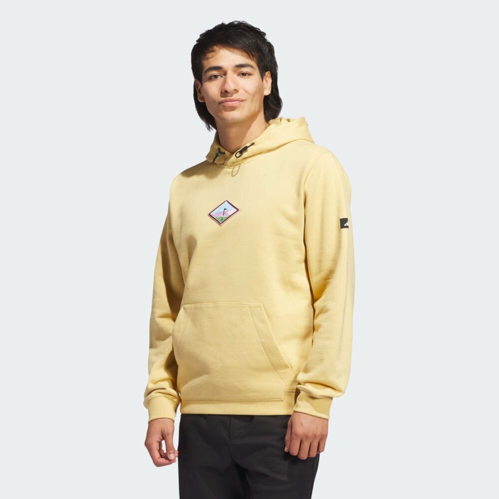 Adidas Tech Graphic Hoodie - Oat - Image 4