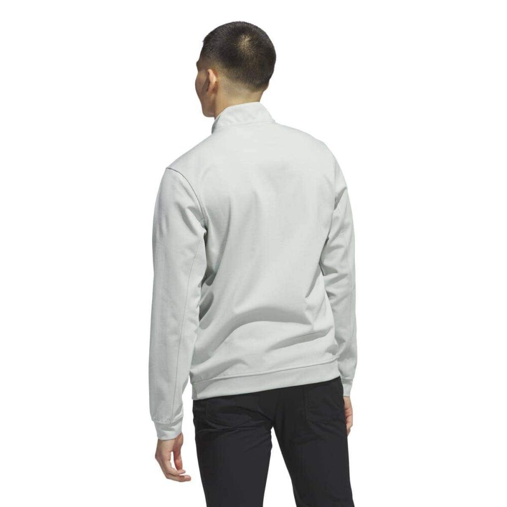 Adidas Elevated 1/4 Zip Jumper - Wonder Silver - Image 3