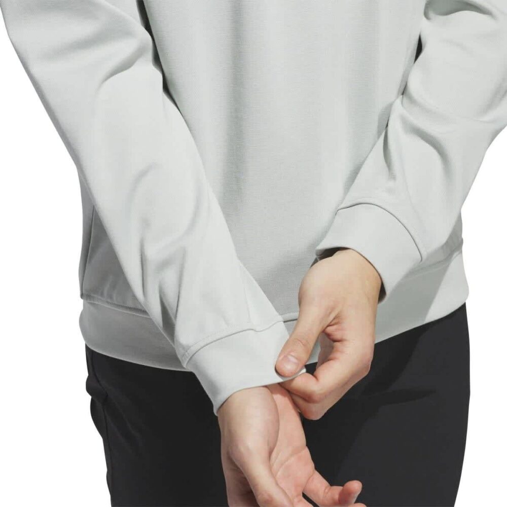 Adidas Elevated 1/4 Zip Jumper - Wonder Silver - Image 5