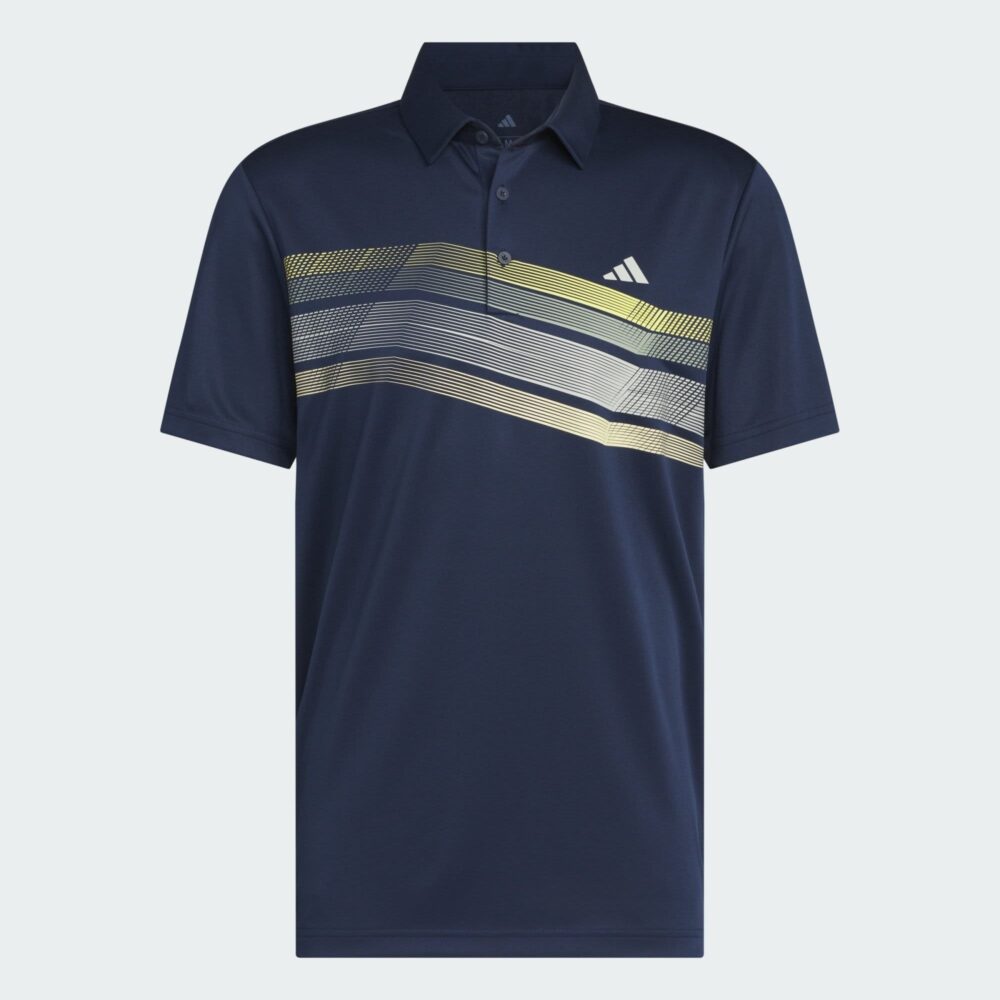 Adidas Core Chest Stripe Polo - Collegiate Navy / Wonder Silver