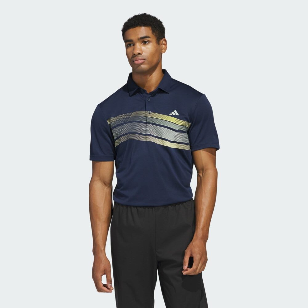 Adidas Core Chest Stripe Polo - Collegiate Navy / Wonder Silver - Image 2