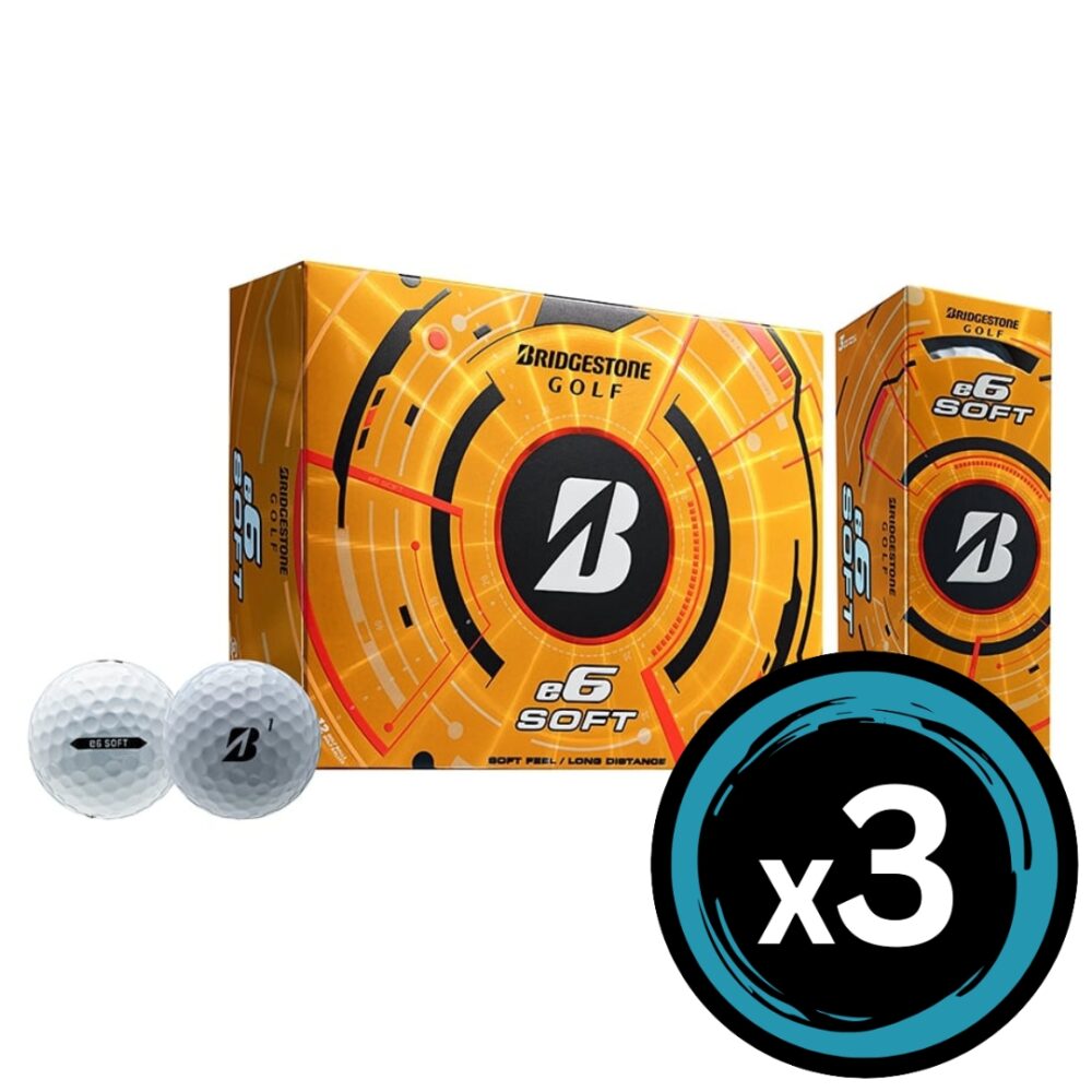 Bridgestone 25 e6 Soft - White 3 Pack