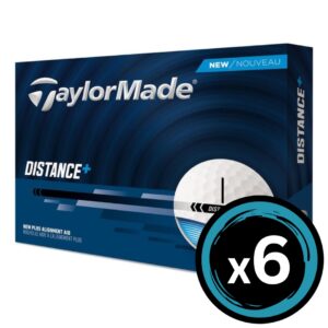 Taylormade TM25 Distance Plus + Balls - White 6 Pack