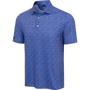 Greg Norman Stream ML75 Stretch Polo - Ridge Blue