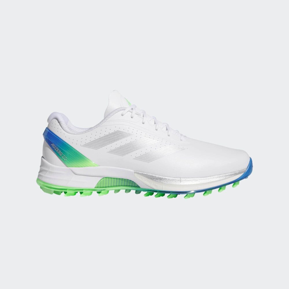 Adidas Adizero ZG Spikeless Shoes - Cloud White / Silver Metallic / Lime Burst