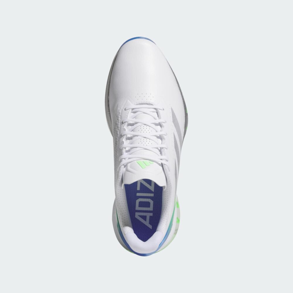 Adidas Adizero ZG Spikeless Shoes - Cloud White / Silver Metallic / Lime Burst - Image 2